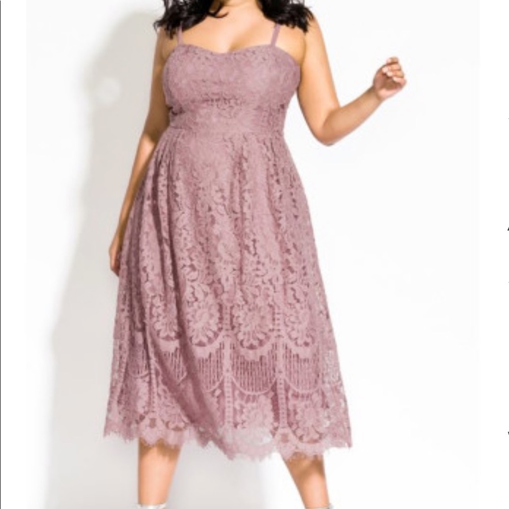 City Chic Lace Dress Sz 18/M
